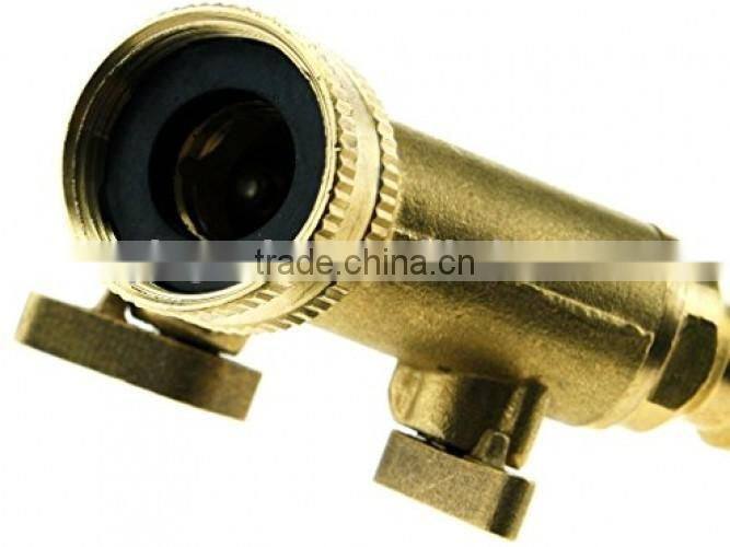 3/4 Two Way Double Garden Tap Connector Adaptor Solid Brass