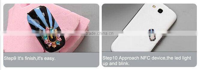 Flash Smart NFC nail sticker smart LED nail light stickers