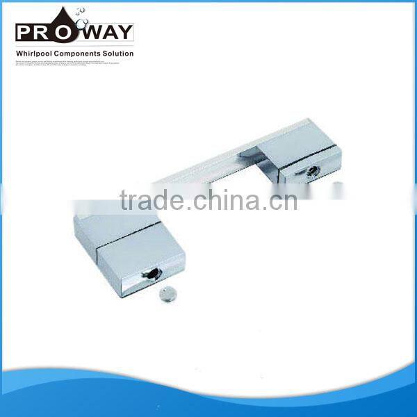 Stainless Steel Bathroom Wall Mounted Ceramic Valve Double Handles Shower Faucets