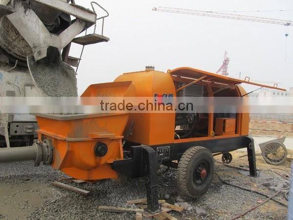 Expert Supplier Dual Open Circut 88m3/h Diesel Trailer Cement Concrete Pump