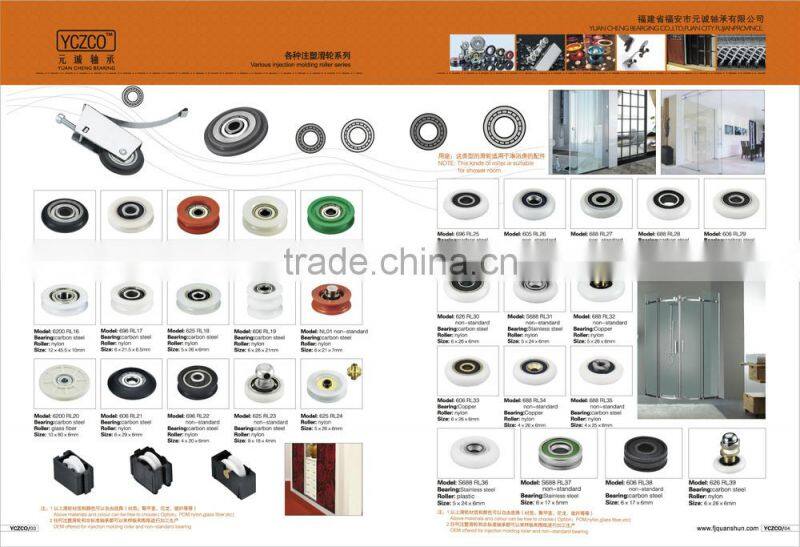 low noise sliding wardrobe upper roller