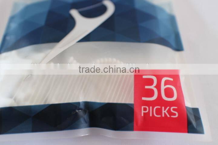 Food residue easily removed dental floss