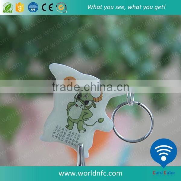 NFC Pet NTAG213 Tag with QR Code Printed