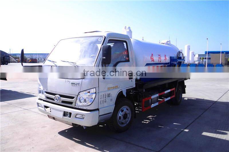 Famous forland 3000l vacuum pump suction sewage truck for sucking waste