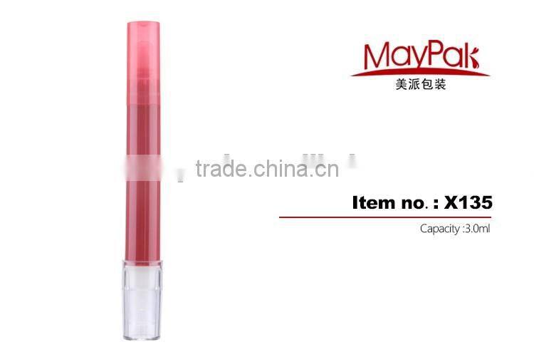 Hot sale empty cosmetic 3ml plastic nail remover pen