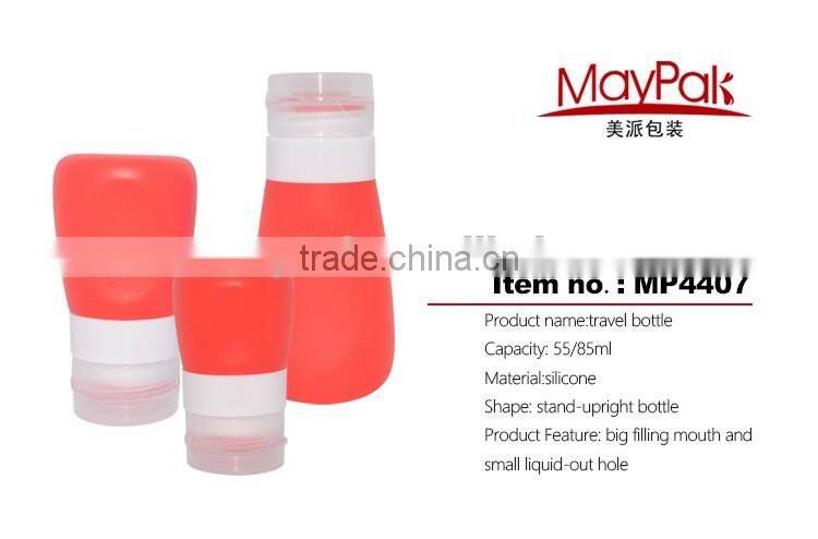 custom silicone travel bottle with big mouth MP4407