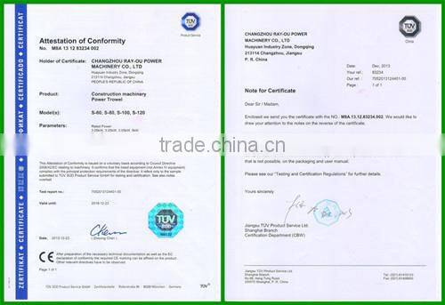 Factory Direct Sale CE Certificate High Work Efficiency Finishing Trowel Machine