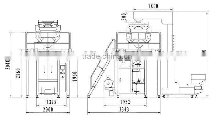 DBIV-6848 Large Vertical Automatical Box Packaging Machine
