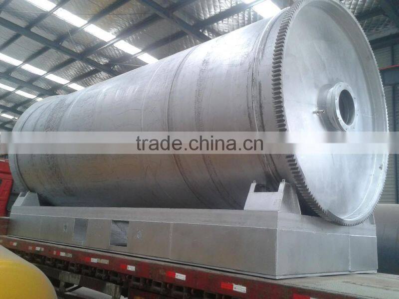 environmental protection tire recycling pyrolysis plant convert tire to fuel oil 15 ton