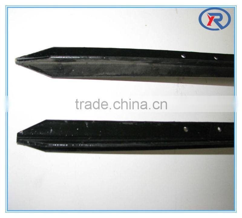 Alibaba express Black Punched Y fence post star picket made in china