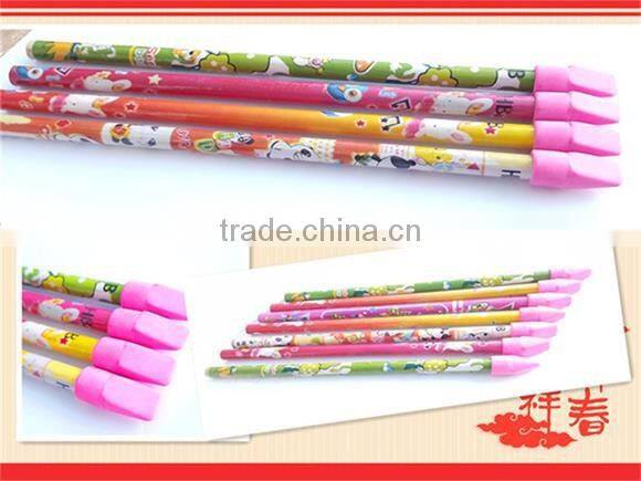 Personalized School HB wooden Pencil With earser