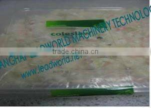 Plastic and aluminium food container labeling machine