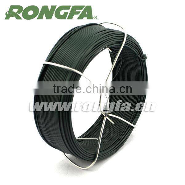 15m 20m 30m Green Plastic Coated Garden Round Iron Wire