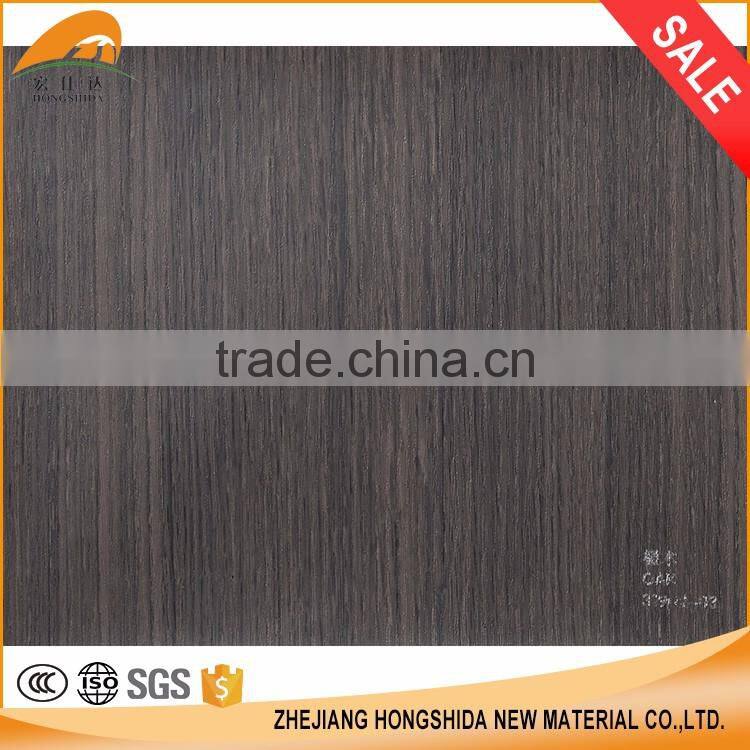 Factory high quality PVC wood garin pvc decorative sheet film for furniture floor