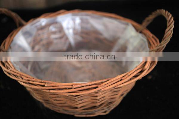 2016 new creative hanging wicker basket handmade crafts wicker flower pot