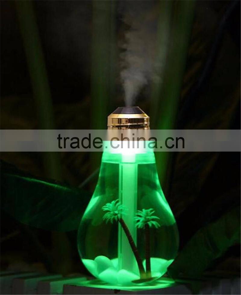 bulb humidifier 2016 Newest Mini humidifier night lights humidifier Colorful bulbs humidifier