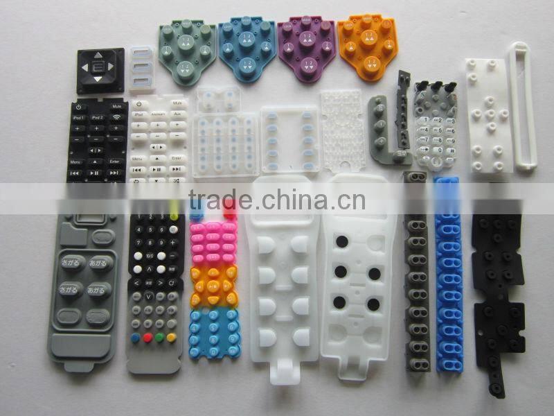 professional production conductive remote control Silicone Keypad
