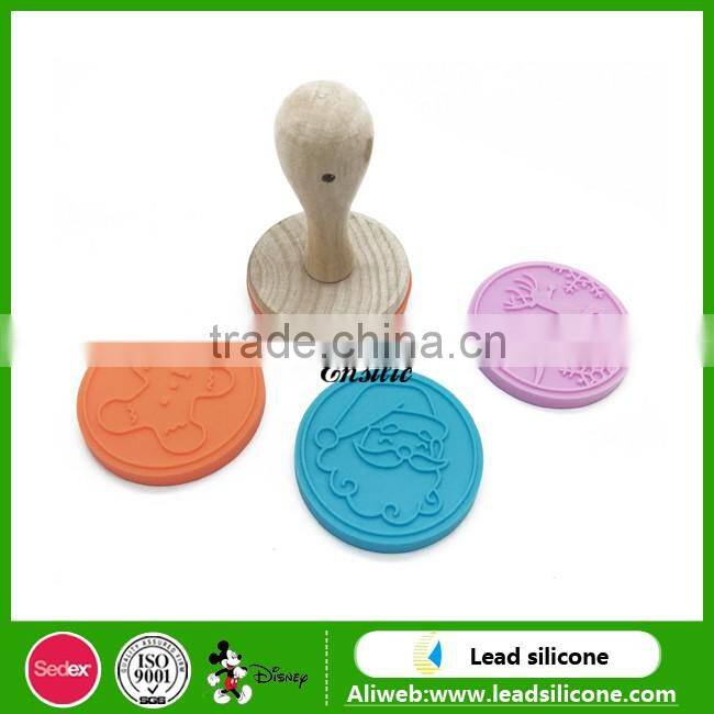 100% Food Grade Silicone Cookie Stamper with fancy design