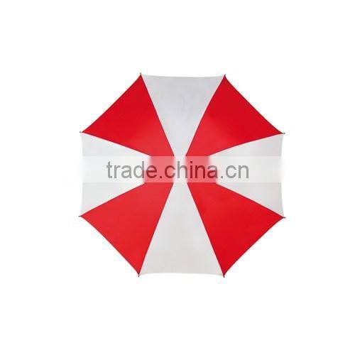 Big size golf umbrella with metal shaft and wooden handle