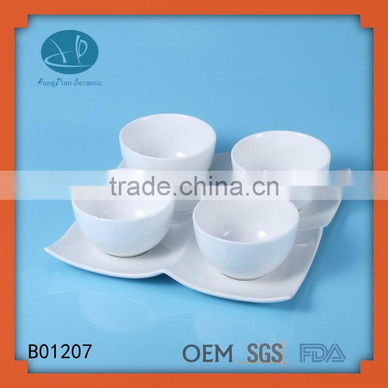 Korean porcelain rice bowl serving bowls