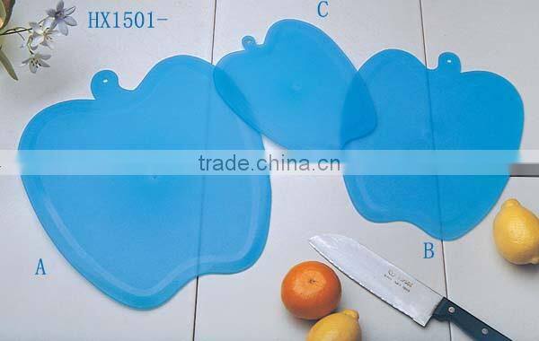Fruit shape lastic chopping block