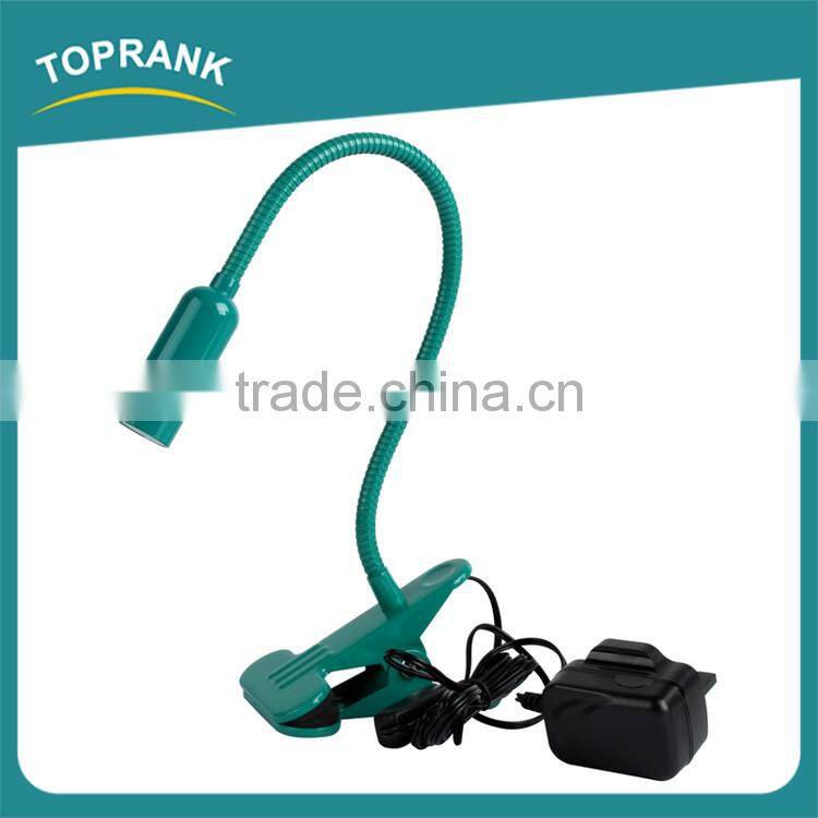 High quality rechargeable clip lamps led bedside flexible snake led reading lamp