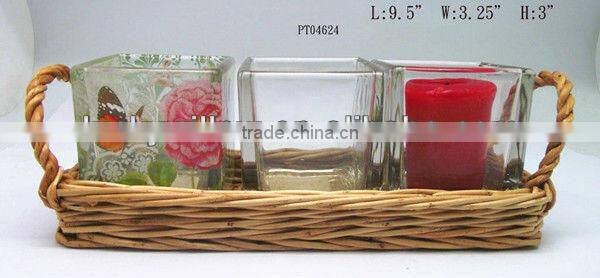 Chic wicker cup & wicker craft & wicker cup craft