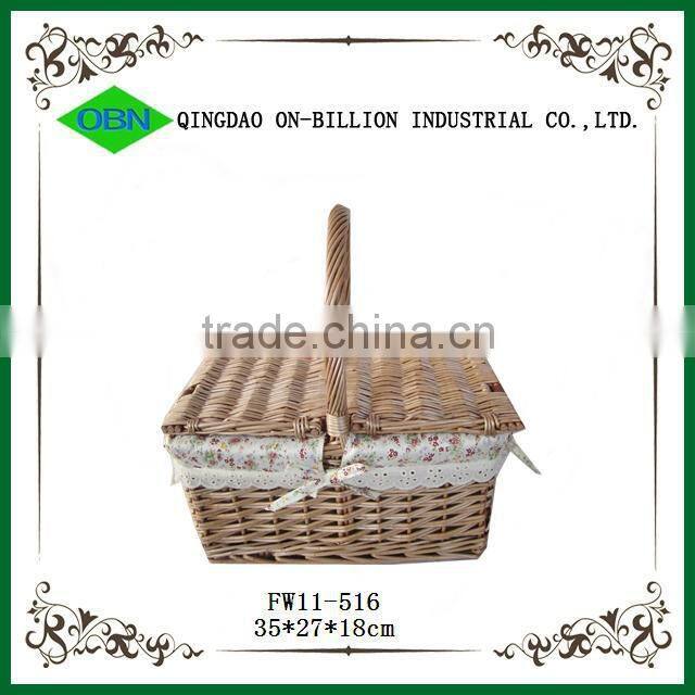 2014 new cheap takeaway handmade rattan willow food container
