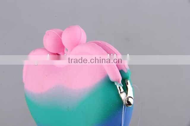 Colorful Silicone Purse/Heart-Shaped Coin Purse