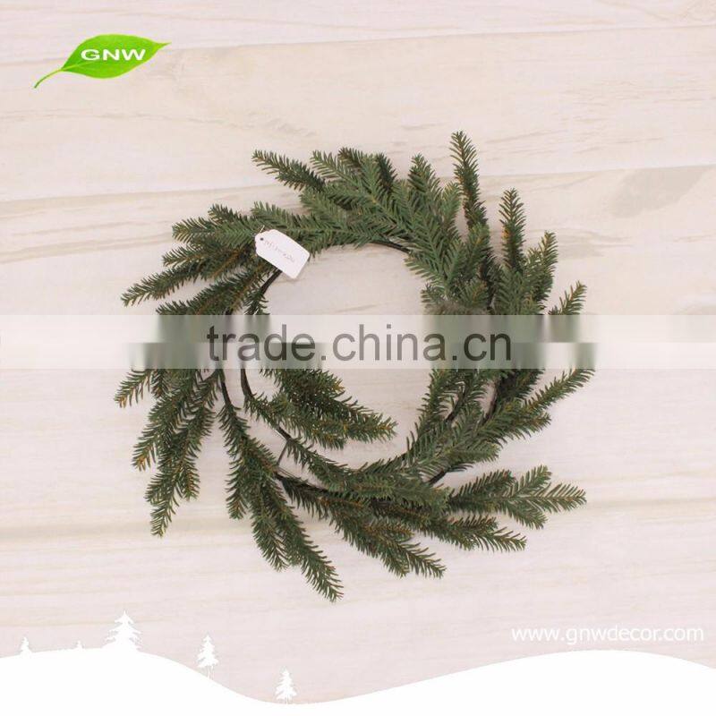 GNW CHWR-1605038 Trade assurance artificial pine needle wreath Christmas Decoration for home