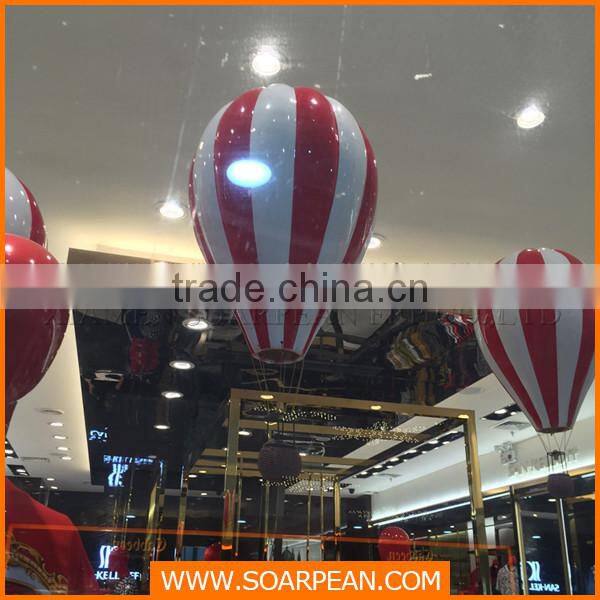 Retail store window supplies fiberglass hot-air balloon display props