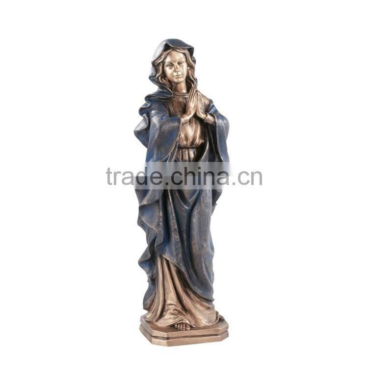 2015 new design garden decor bronze statue of virgin mary