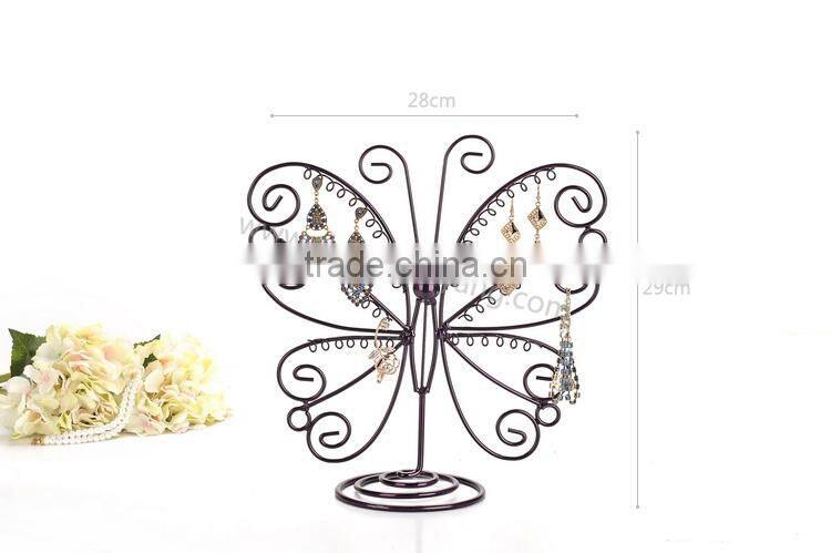 Delicate Metal Butterfly Shape Earring Wire Jewelry Display