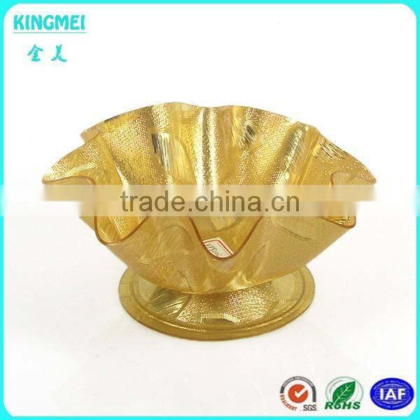 luxury Design Promotional High Foot style Acrylic Fruit Tray,Plastic Container and dishes