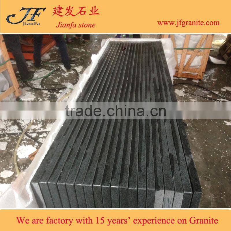 Chinese black granite countertop G654 granite prefab countertop slab