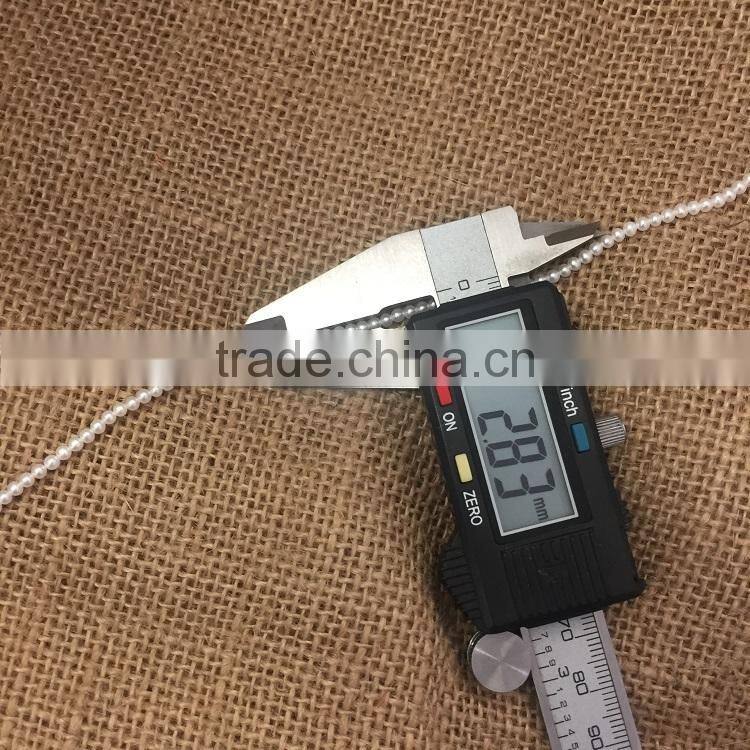 2.8 mm white freshwater pearl strand wholesale