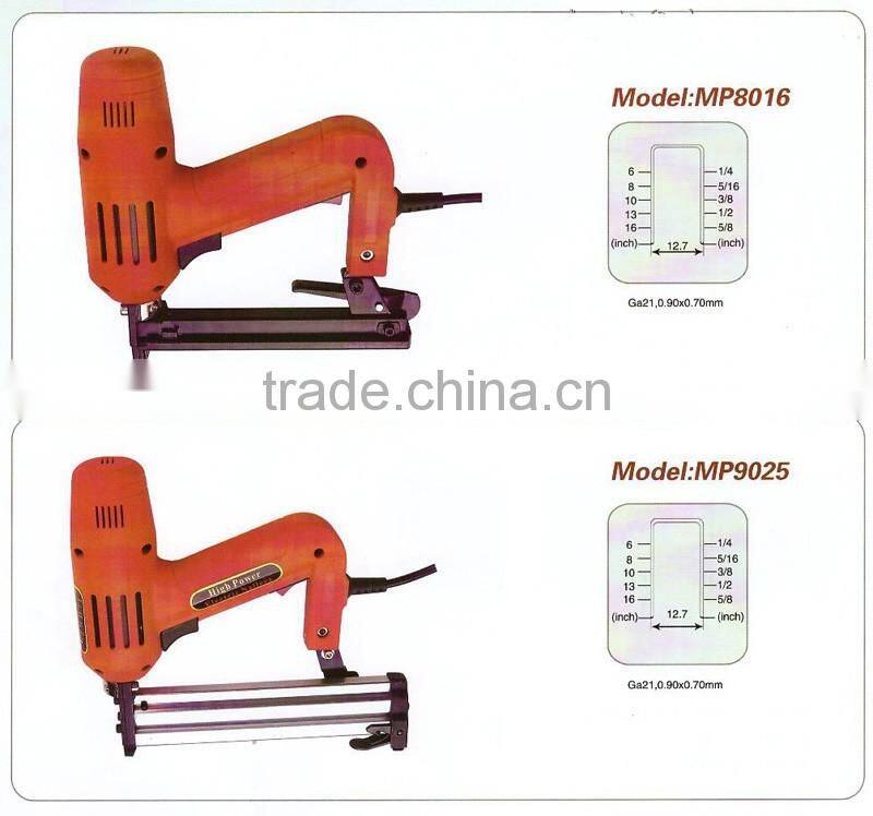 1500w 1013J Lower Noise Handheld Electric Floor Brad Nailer Crown Stapler Portable Electric Nail Gun