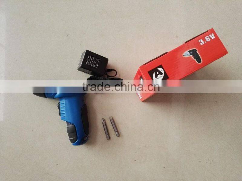 4.8V/3.6v cordless screwdriver drill