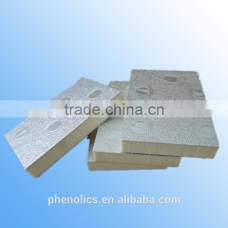 Pre-insulated 20/25/30mm phenolic/PU/PIR air duct panel