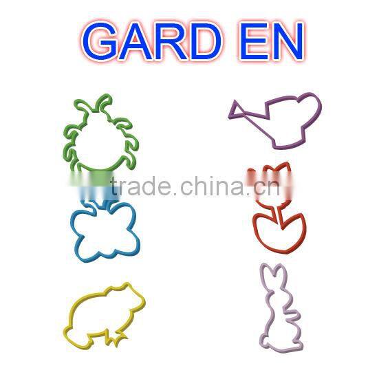 2015Hot sold gifts,Colorful and variety Shaped rubber bands,