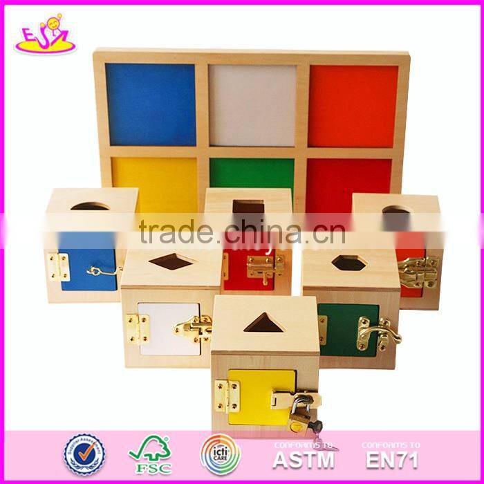 2017 New design toddlers educational montessori wooden toys W12F001