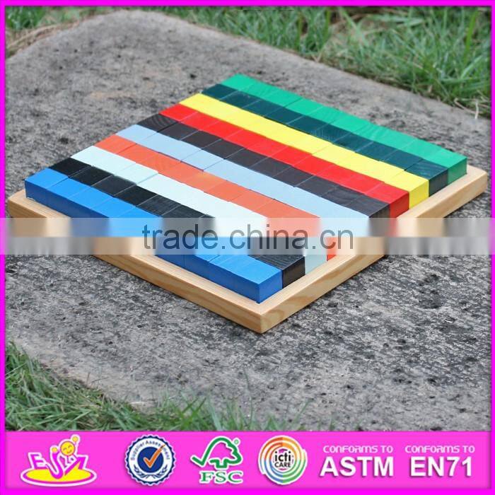 2016 new design 100 pieces arrange blocks children classic wooden toys W14A181
