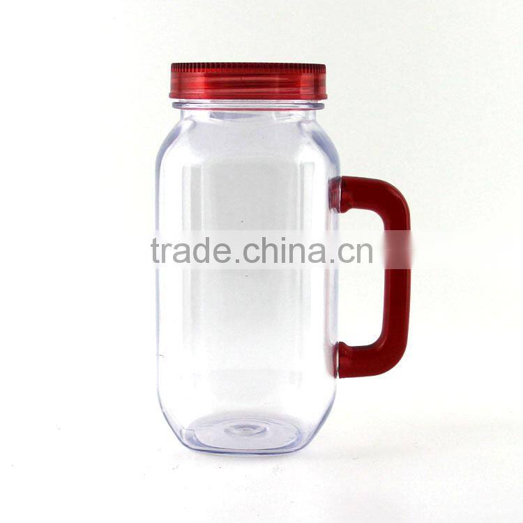 Eco-Friendly Feature 14OZ mason jar with handles
