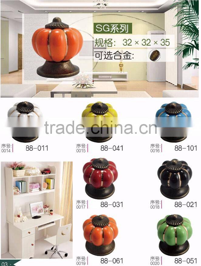 High quality Marble material door knobs Ceramic door handle knobs