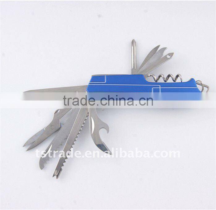 2014New design multi knife pocket knife multi function LED knife KJK5011AL