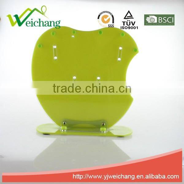 WC-001acrylic knife holder apple shape cutting head fashion design blade holder