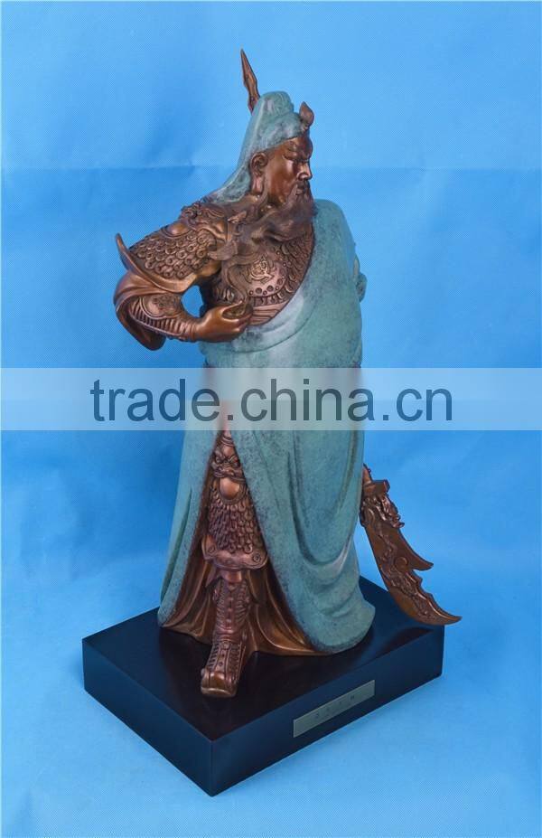 China Bronze artwork/Bronze Decoration/Guan Yu/China style bronze/Bronze sculpture