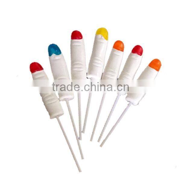 Halloween Festival Candy Handmade Finger Shape Lollipop Candy