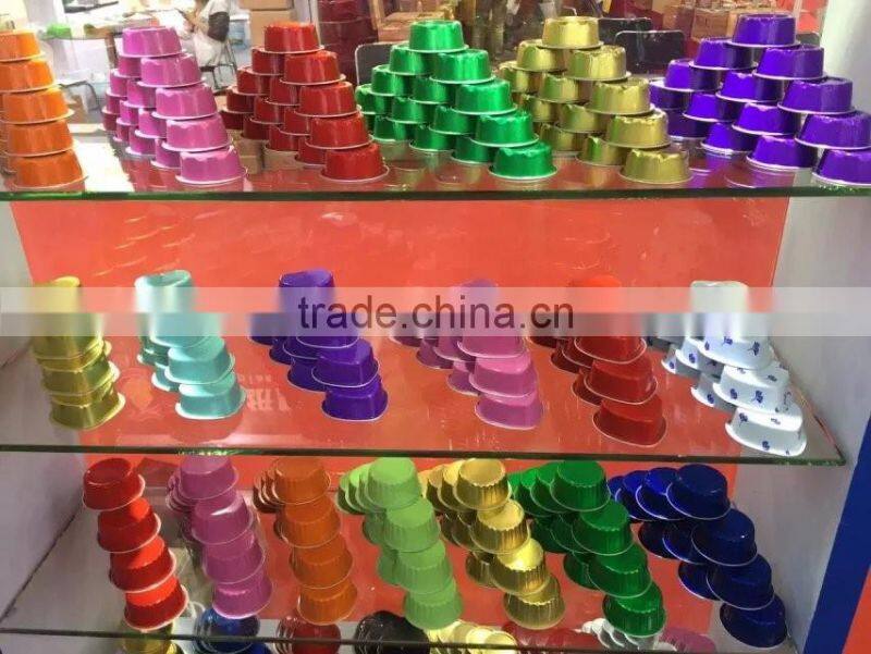 disposable and colored aluminium foil round trays and container