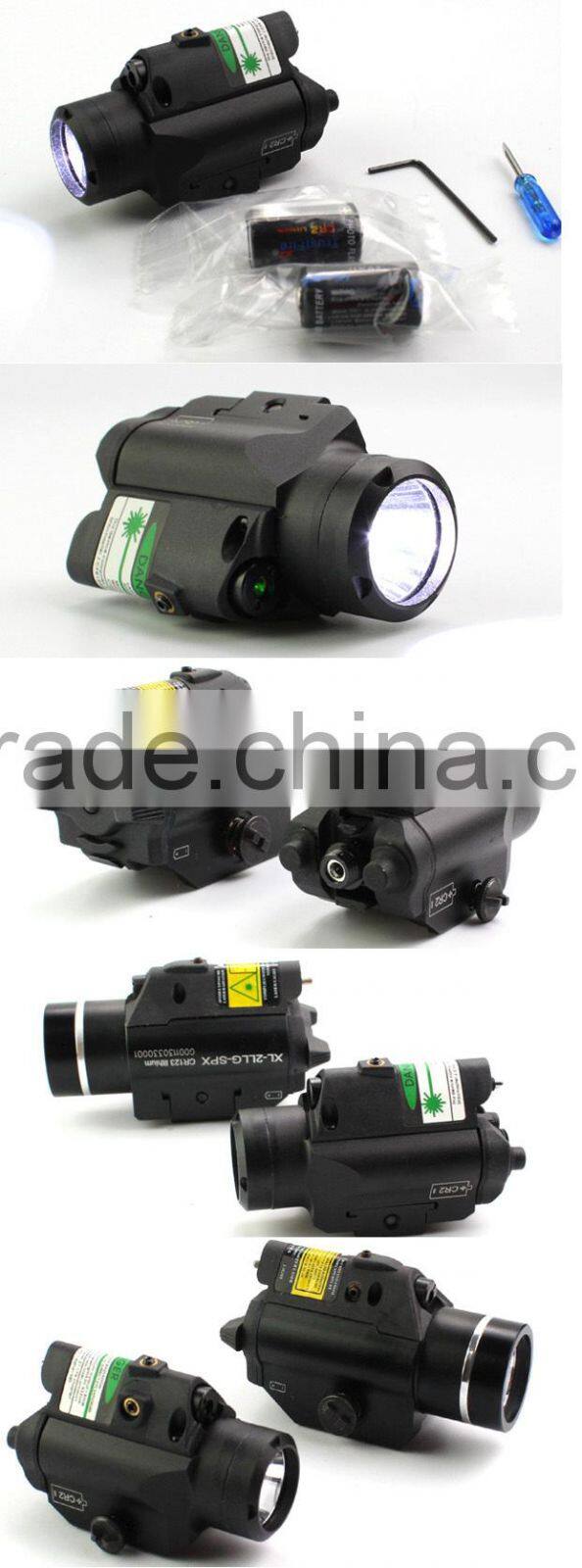 Compact Glock Pistol and Full Size Handgun Fittable Subzero Work Aluminium Tactical Red Laser with 220 Lumens LED flashlight